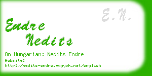 endre nedits business card